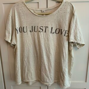 Magnolia Pearl, Cream Graphic T-Shirt